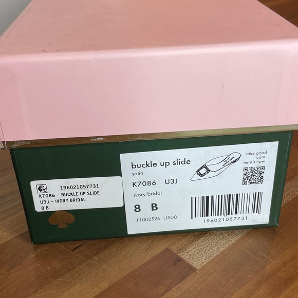 Kate Spade New York Women's Buckle up Slide Mule Flats - Ivory Bridal 8 - Picture 13 of 13